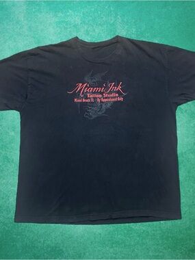 Miami Ink Tattoo Studio Skull Bird Shirt